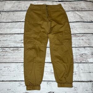 Sundance Dark Khaki Twill Joggers Size 4